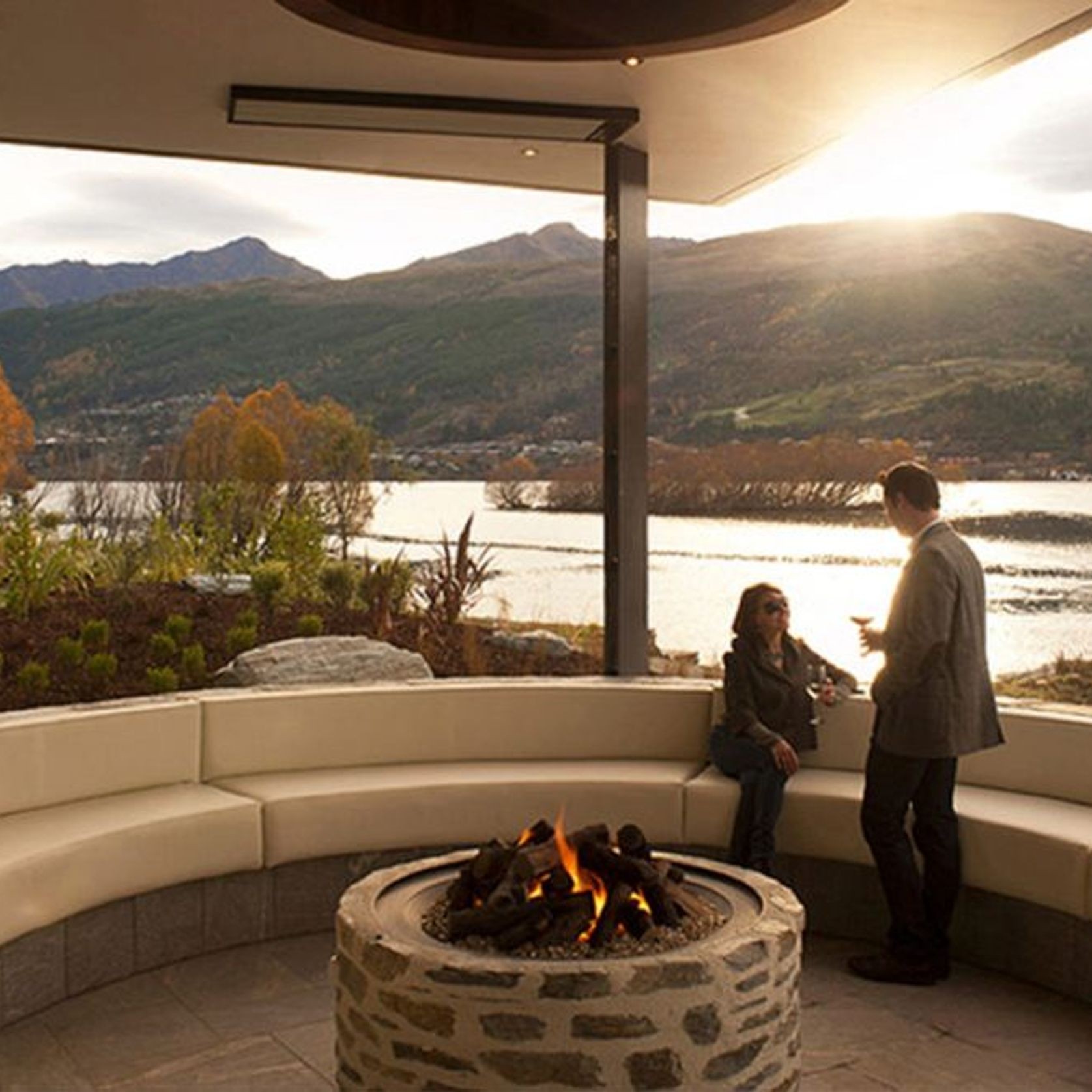 Rhode Island Outdoor Pit Fireplaces | Large Round gallery detail image