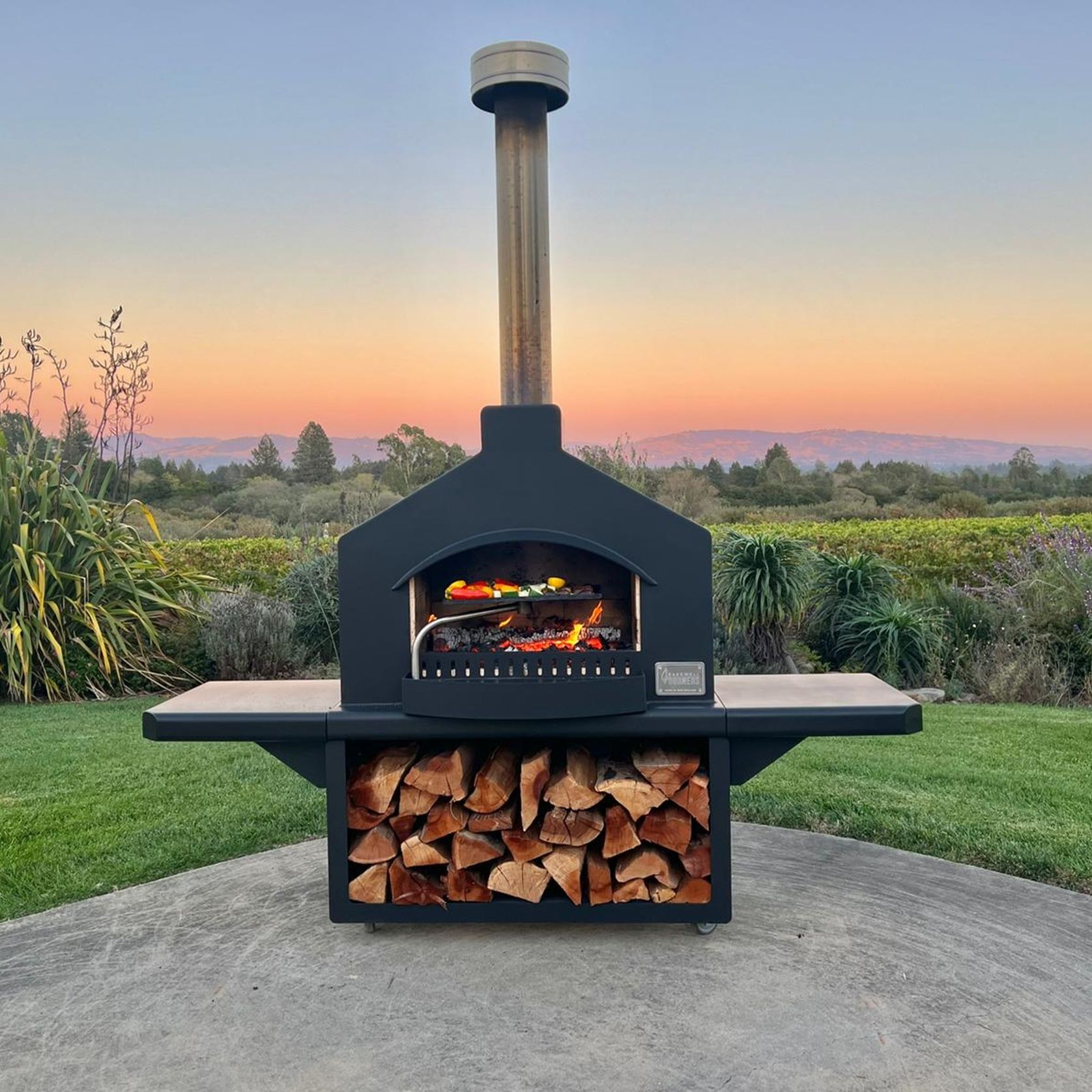 Moveable Outdoor Fireplace and Kitchen gallery detail image