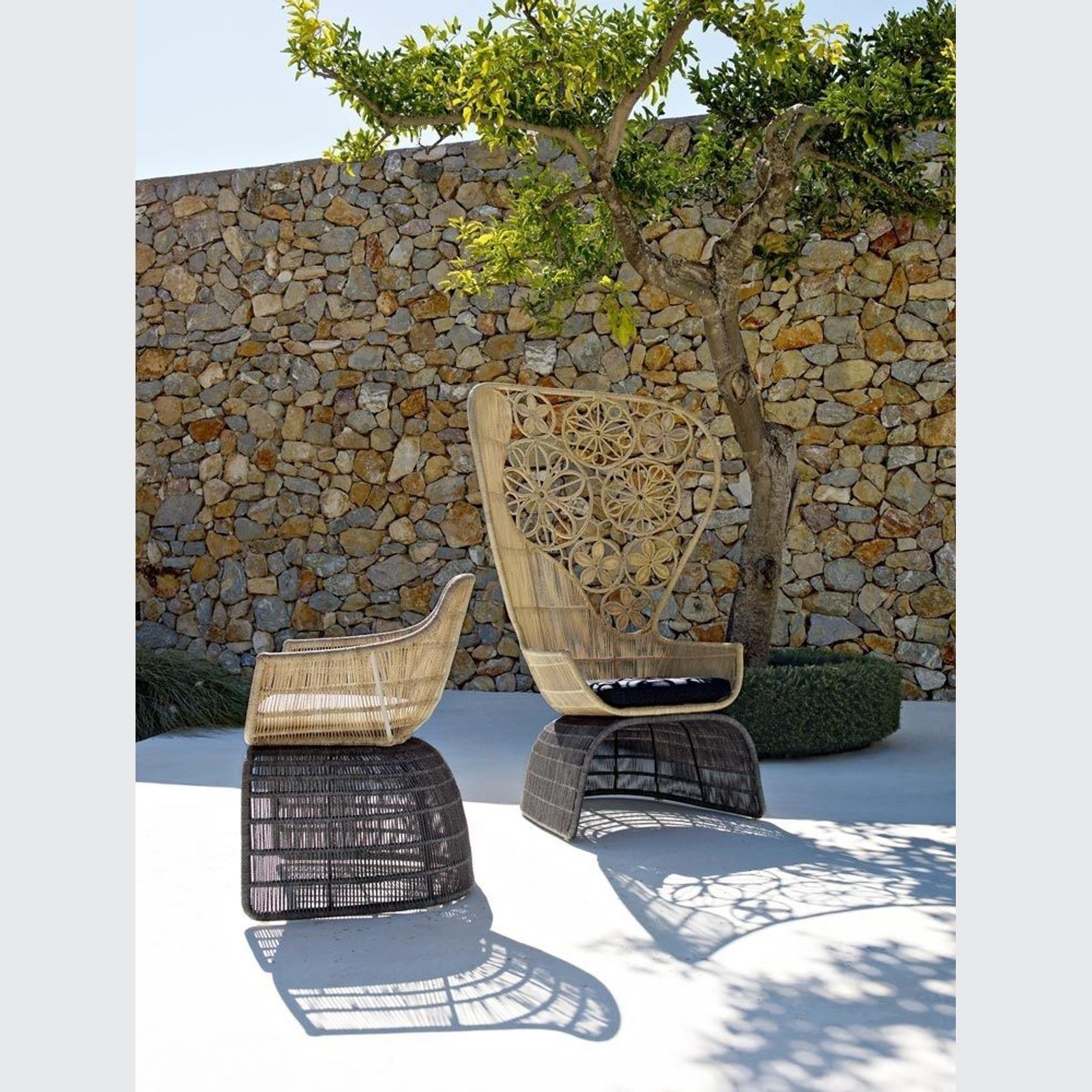 Crinoline Outdoor Armchair Short by B&B Italia gallery detail image