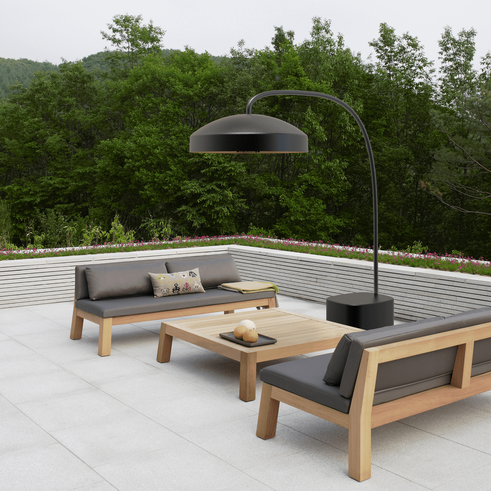 Disc Freestanding Infrared Outdoor Heater & Light gallery detail image