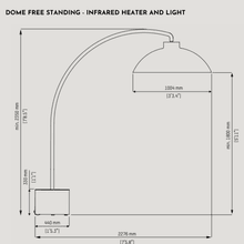 Dome Infrared Outdoor Heater & Light by Wolf & South gallery detail image