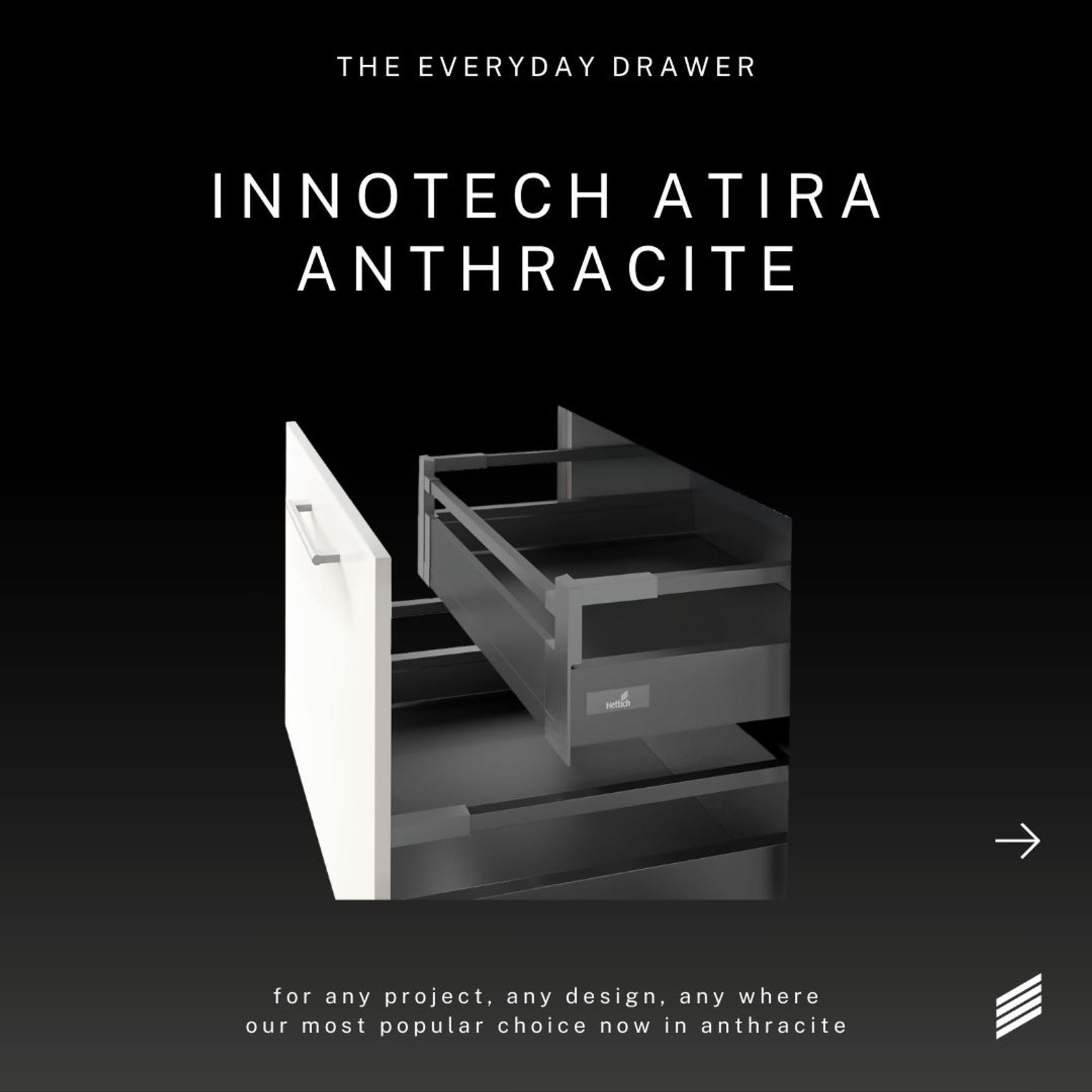 InnoTech Atira | Double-Walled Side & Rail Drawers gallery detail image