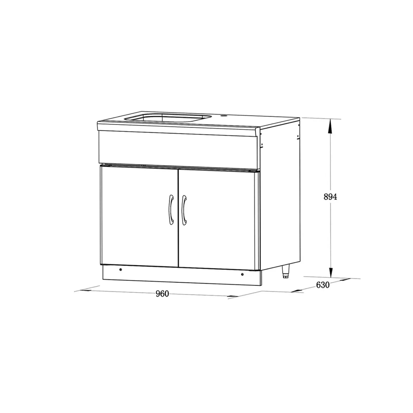 Grandfire Outdoor Kitchen Sink Unit gallery detail image