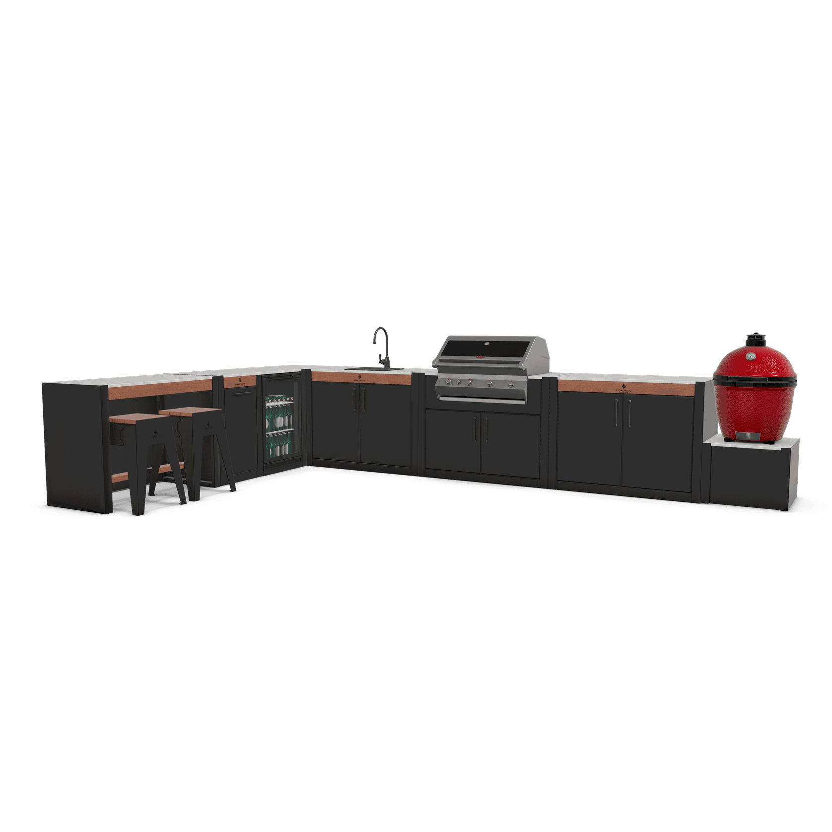 Premium L2 Layout | Modular Outdoor Kitchen gallery detail image