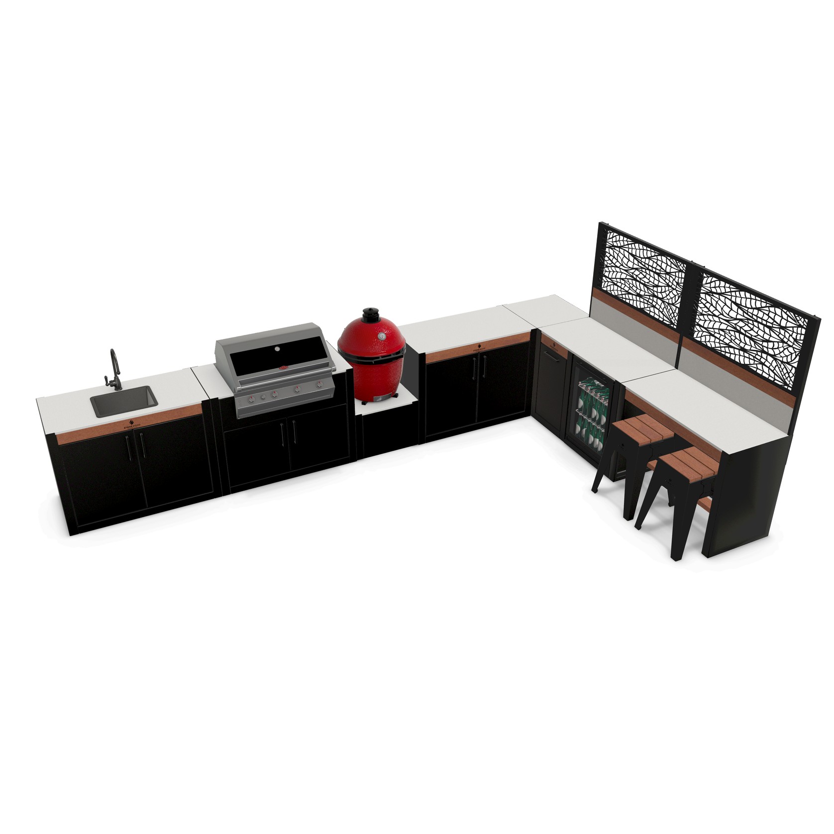 Premium L4 Layout | Modular Outdoor Kitchen gallery detail image