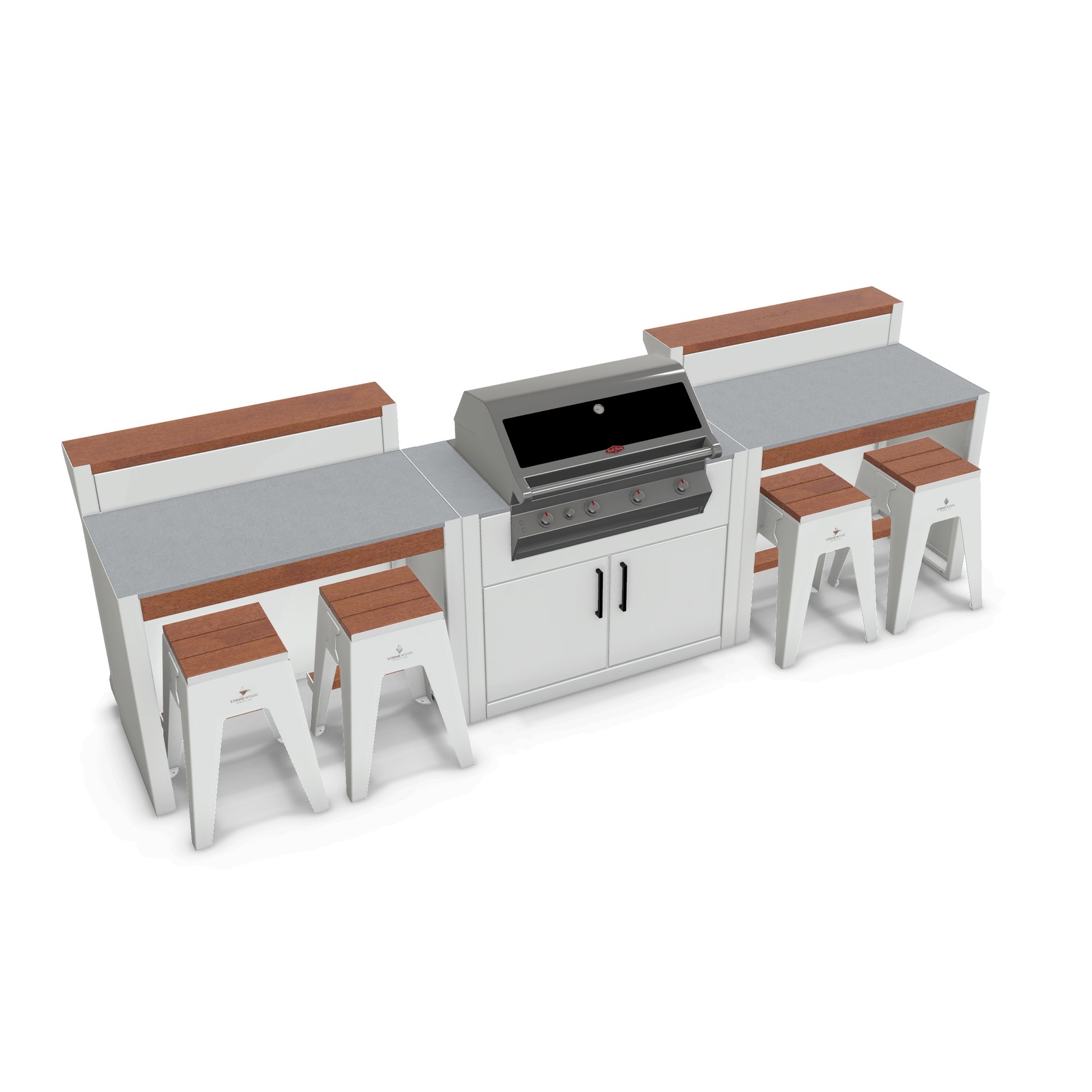 Classic S3 Layout | Modular Outdoor Kitchen gallery detail image