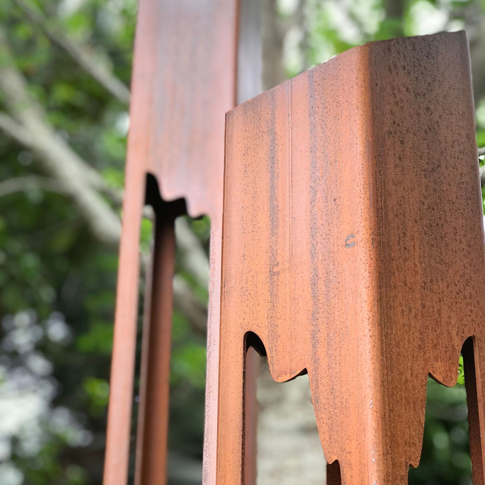 Corten Steel Garden Torches gallery detail image