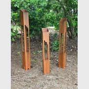 Corten Steel Garden Torches gallery detail image