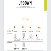 UPDOWN Wall-mounted Fixture by L&L Luce&Light gallery detail image