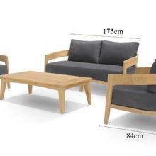 Ubud 4pc Teak Outdoor Lounge Setting gallery detail image