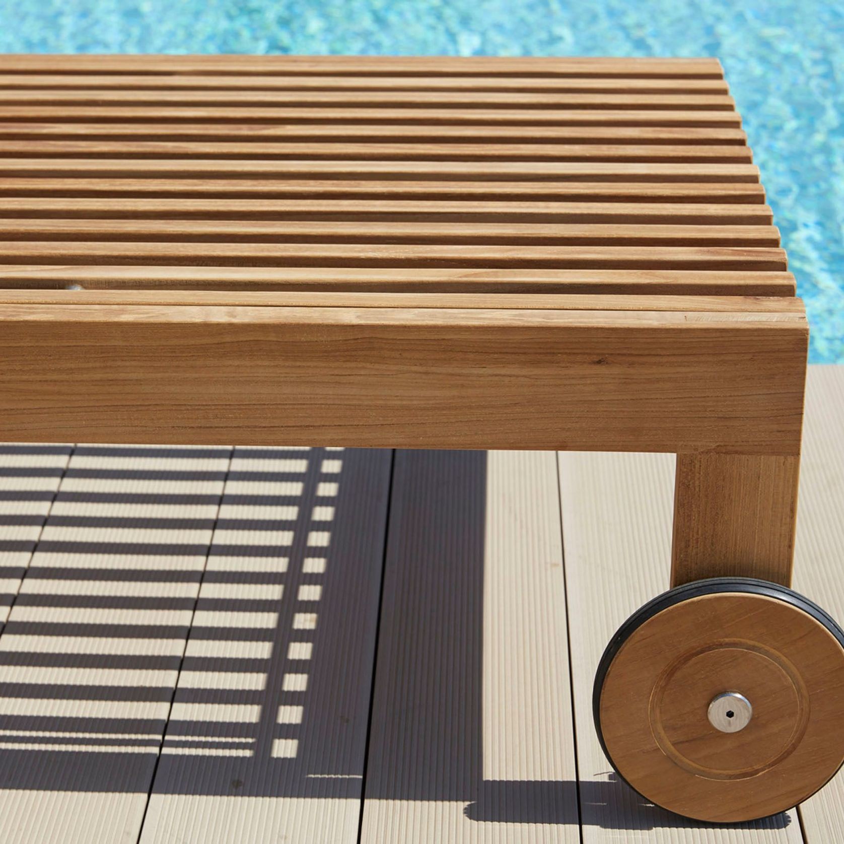 Amaze Sunbed - Teak gallery detail image
