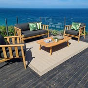 Float 4pc Teak Outdoor Lounge Setting gallery detail image