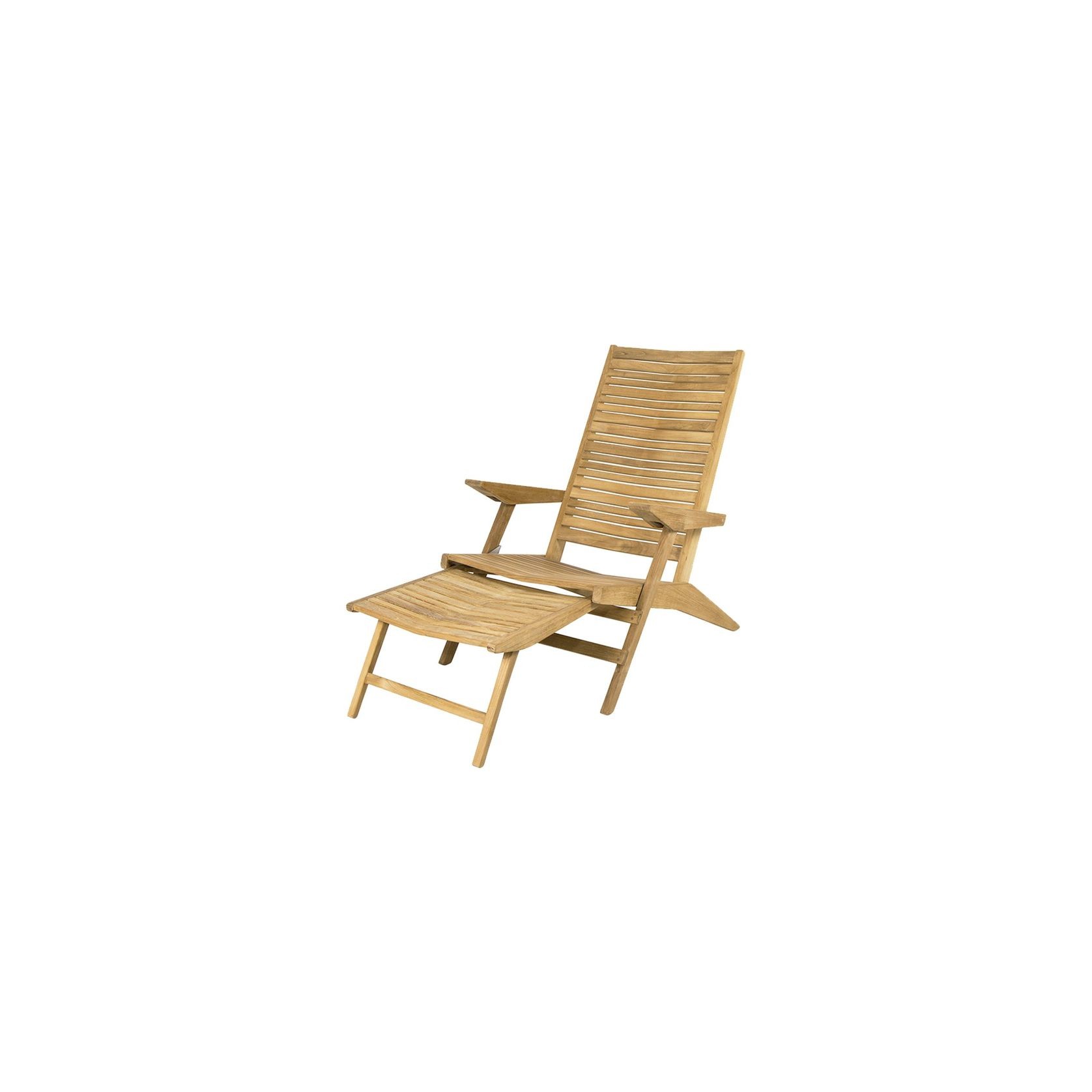Flip deck chair - Teak gallery detail image