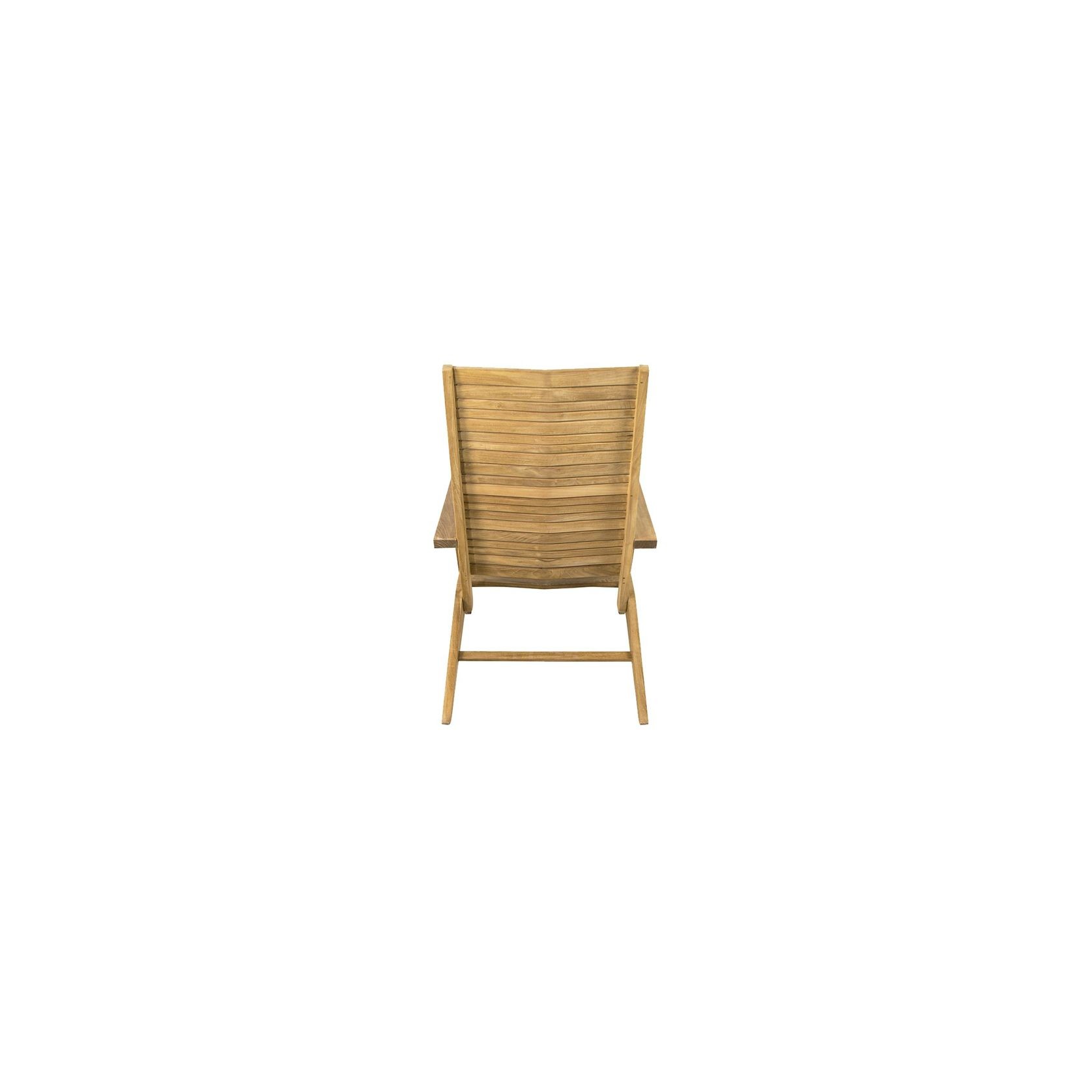 Flip deck chair - Teak gallery detail image