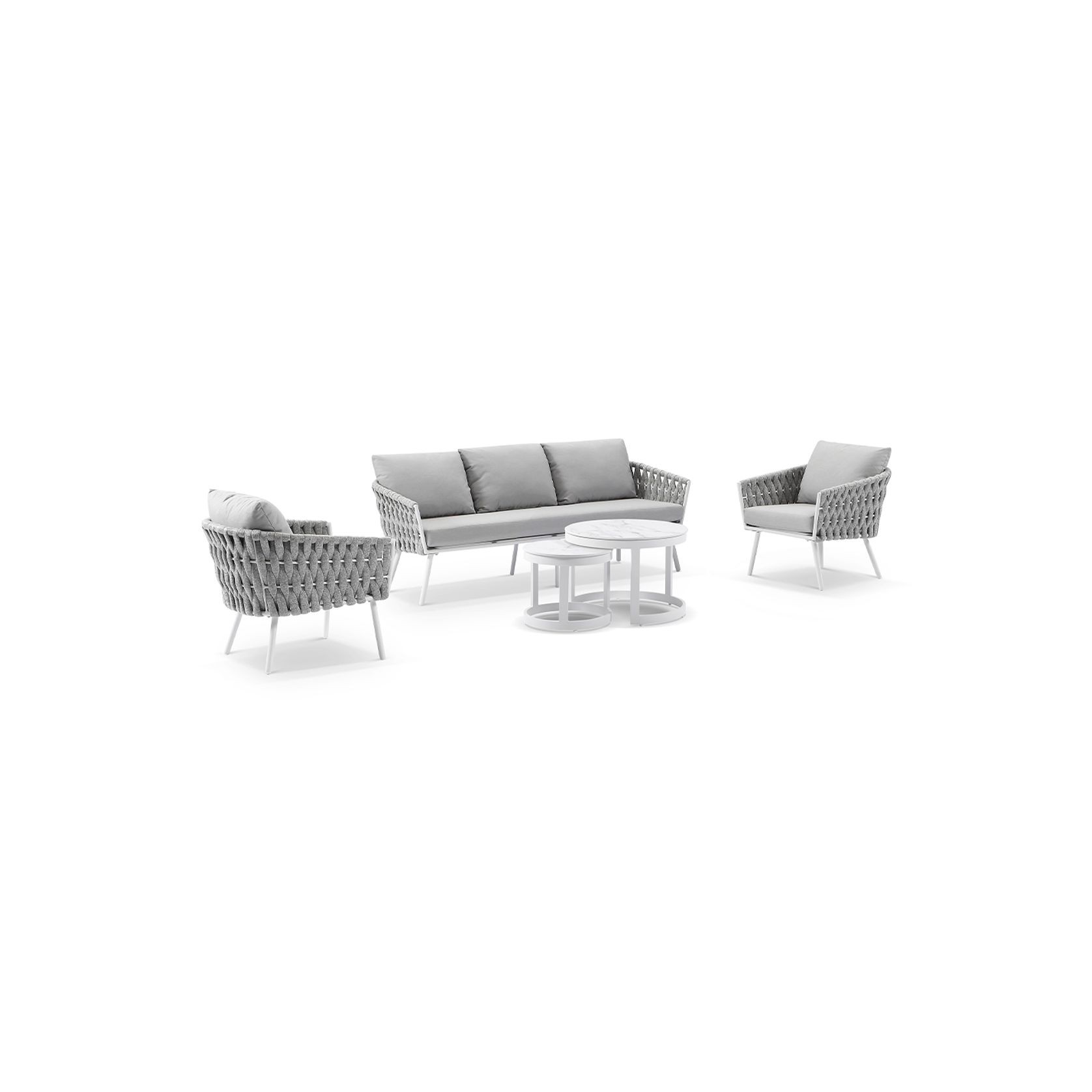 Lismore 3+1+1 Seater Outdoor and Rope Lounge Set gallery detail image