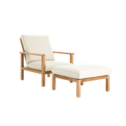 Burleigh Outdoor Linen Easy Armchair gallery detail image
