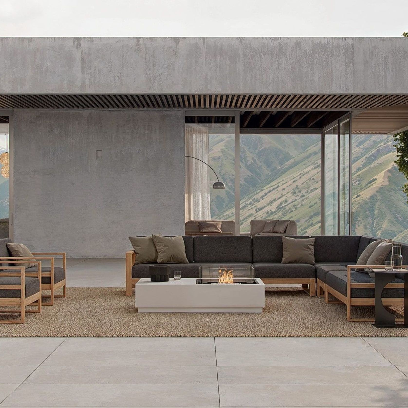 Tasman Teak Single Sofa gallery detail image