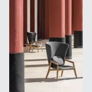 ETHIMO KNIT High-Back Lounge Armchair gallery detail image