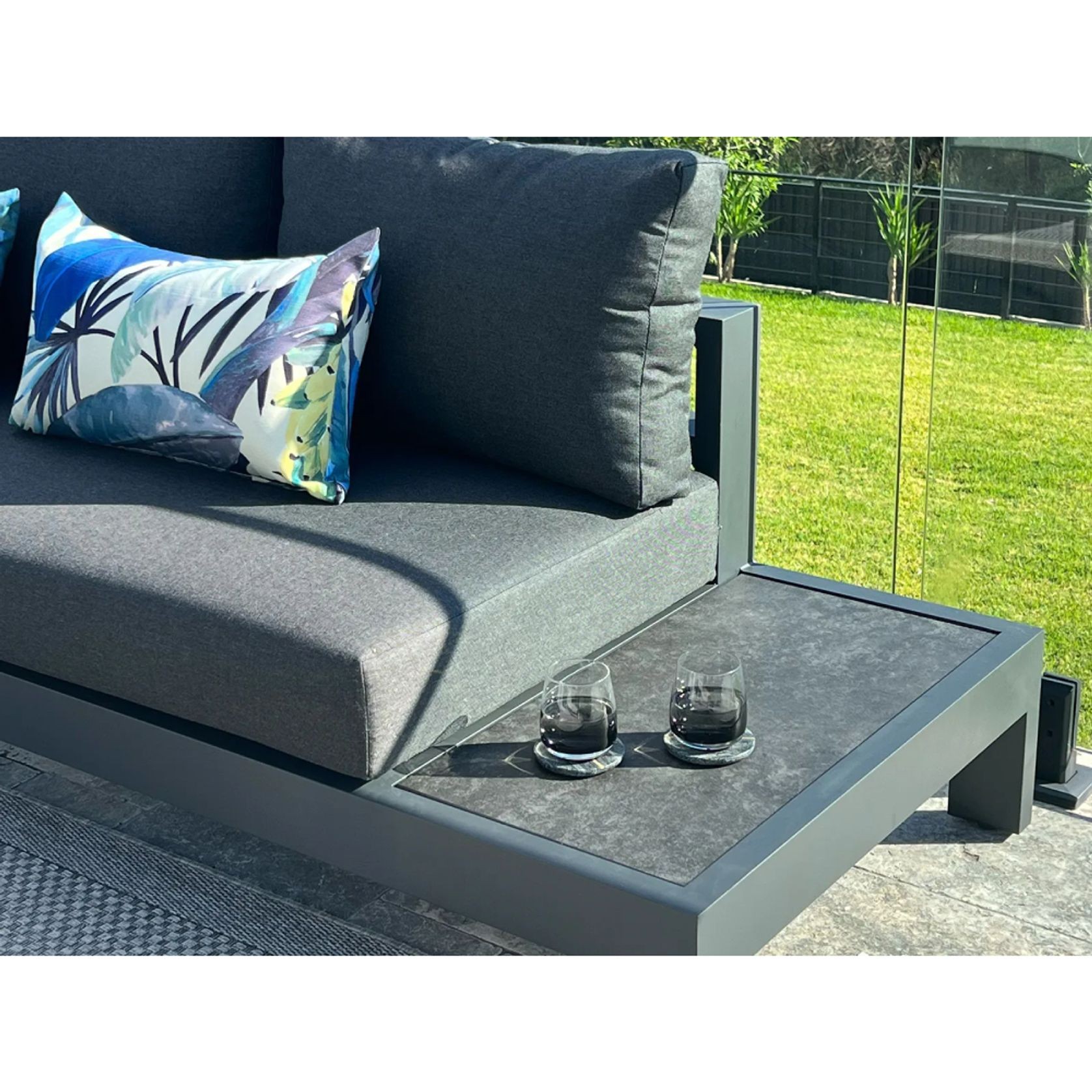 Aspen 5 Seater Outdoor Platform Lounge Setting gallery detail image