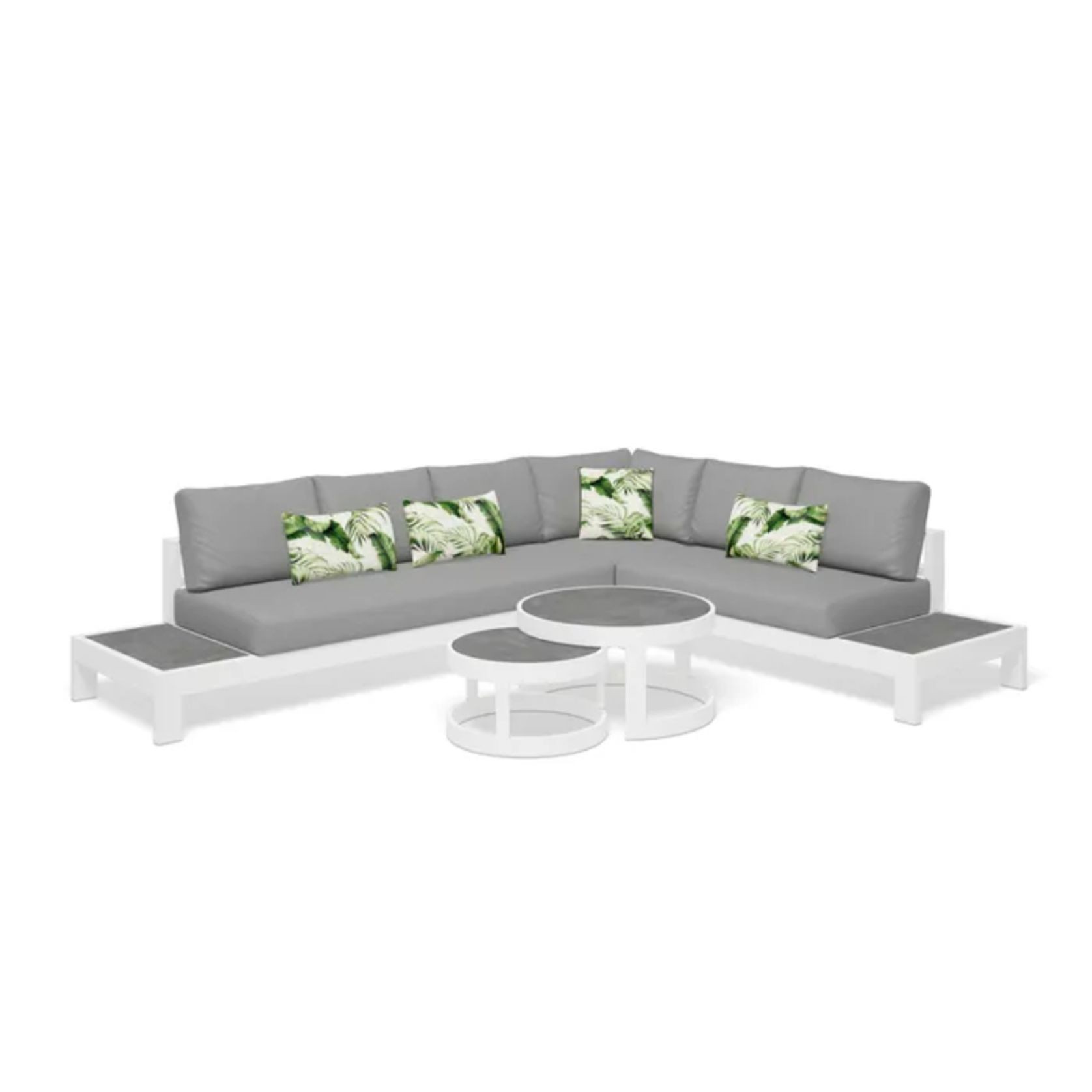Aspen 6 Seater Outdoor Platform Lounge Setting gallery detail image
