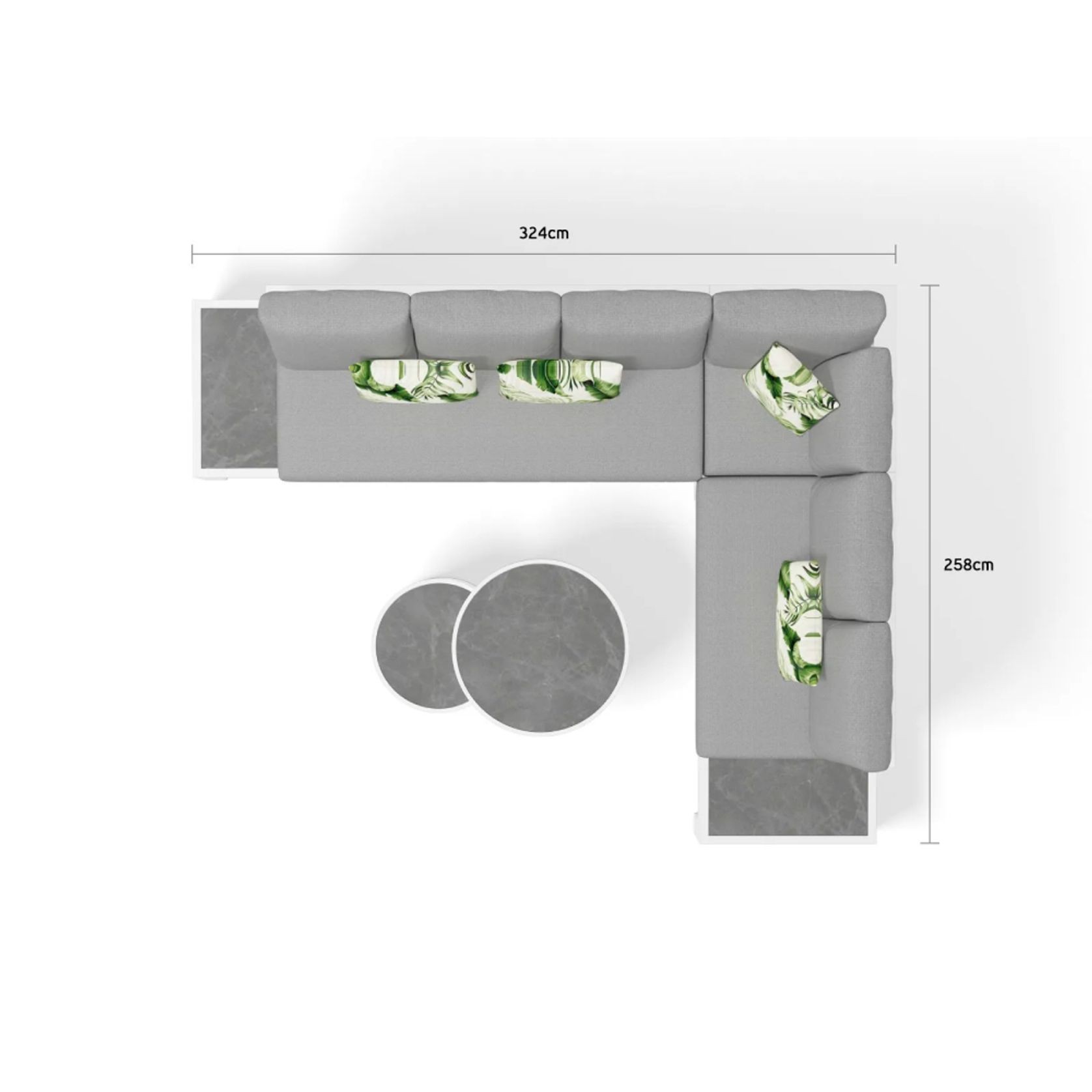 Aspen 6 Seater Outdoor Platform Lounge Setting gallery detail image