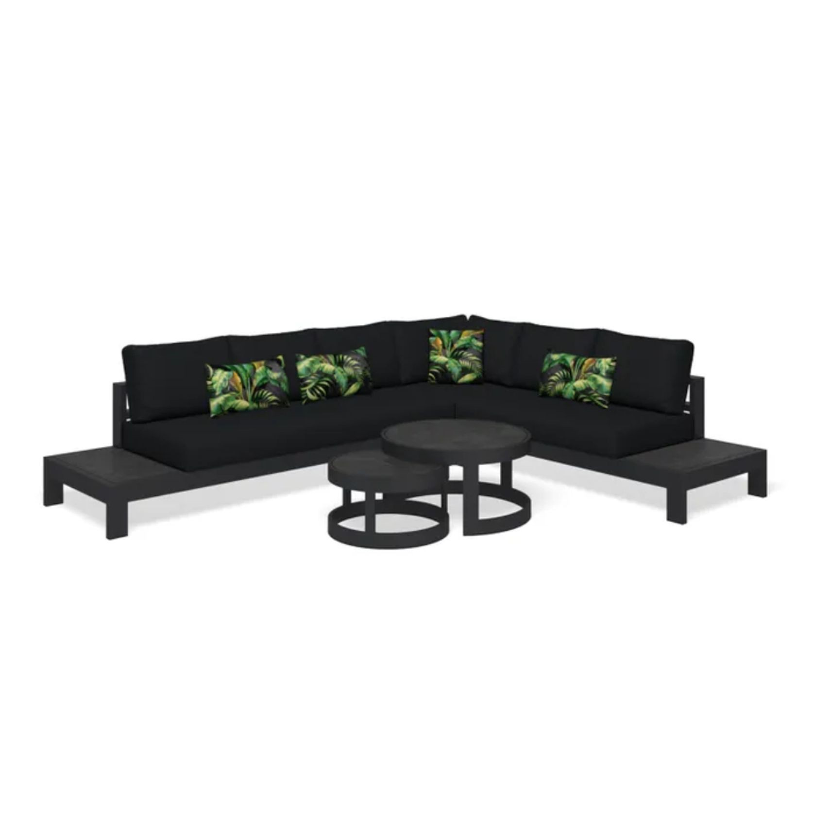 Aspen 6 Seater Outdoor Platform Lounge Setting gallery detail image
