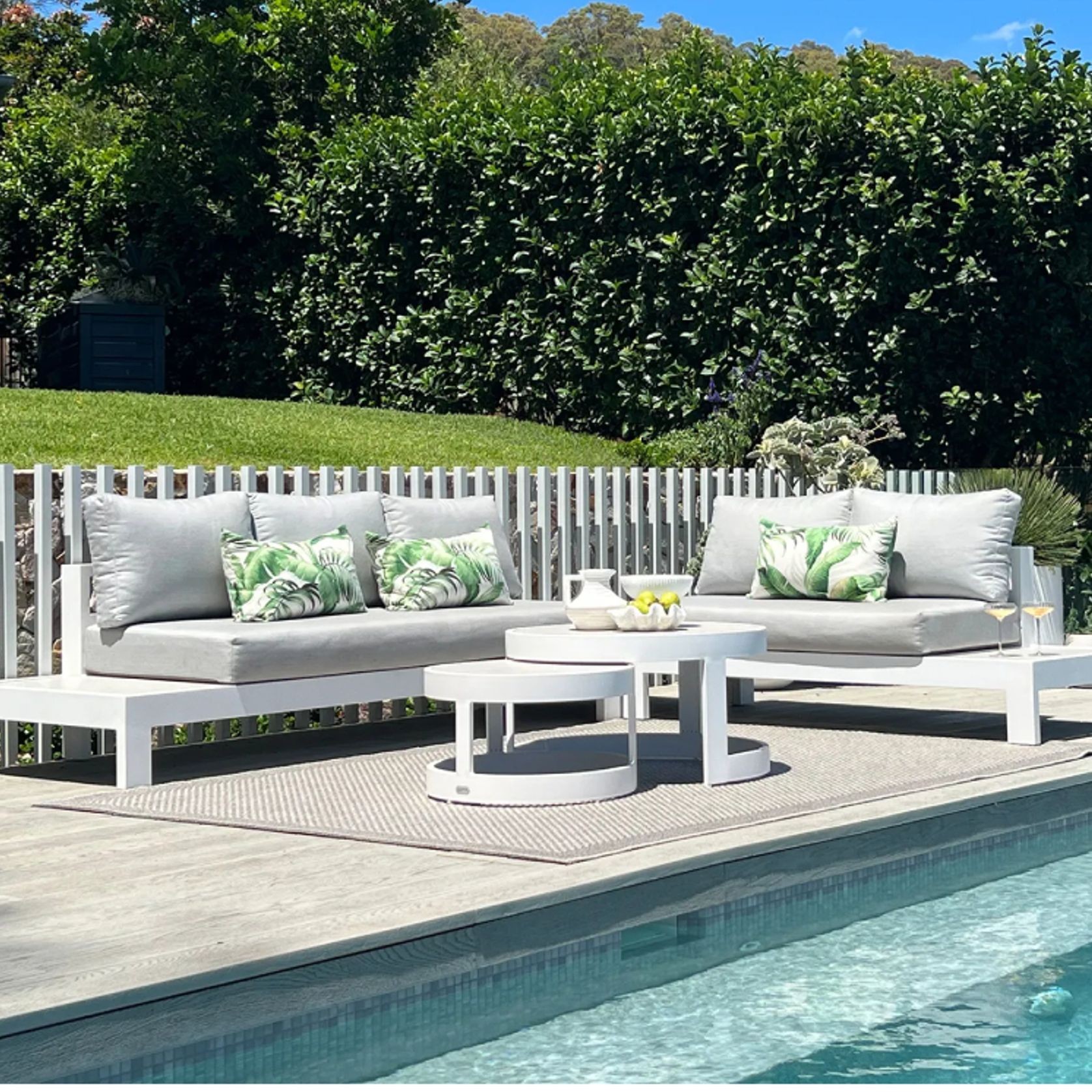 Aspen 5 Seater Outdoor Platform Lounge Setting gallery detail image