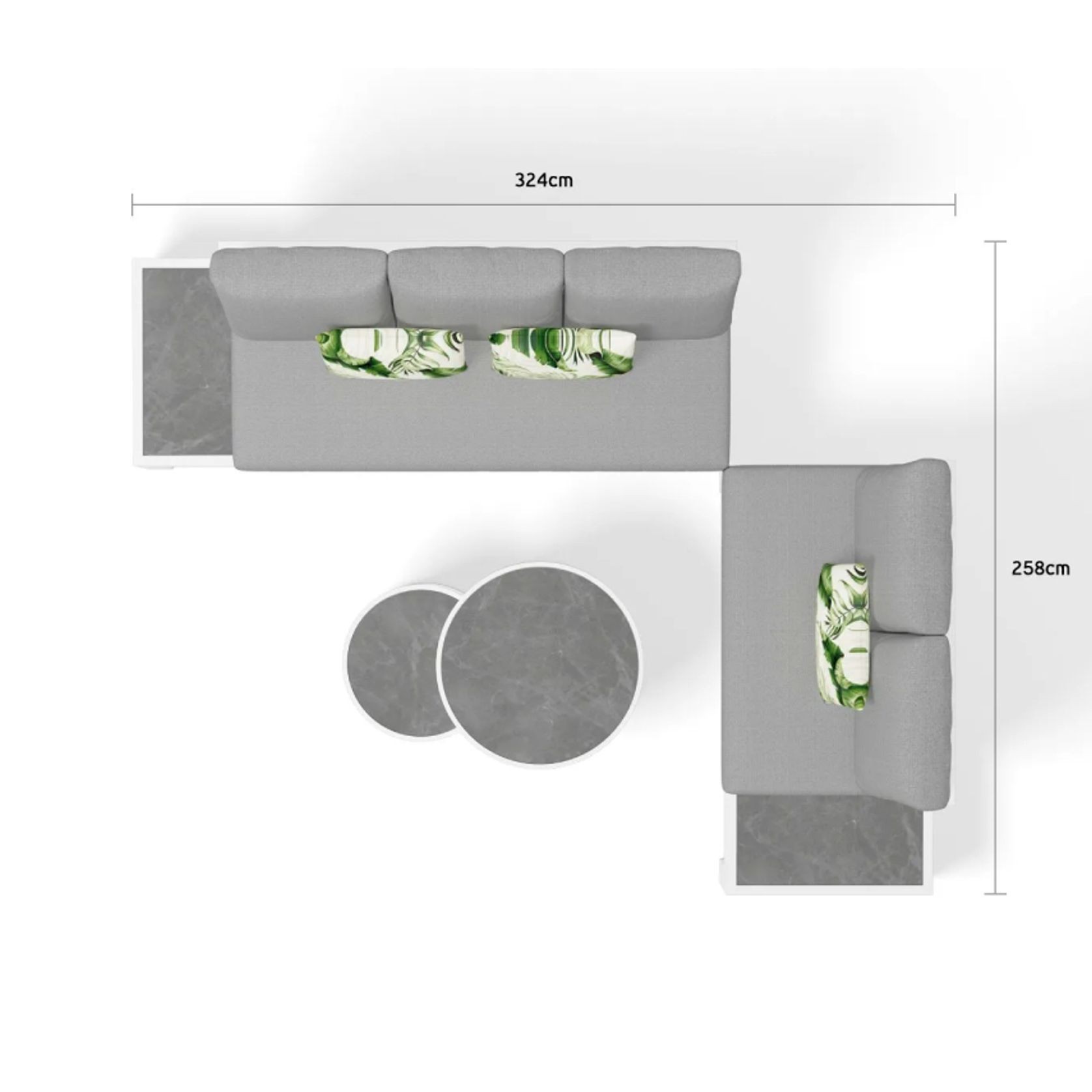 Aspen 5 Seater Outdoor Platform Lounge Setting gallery detail image