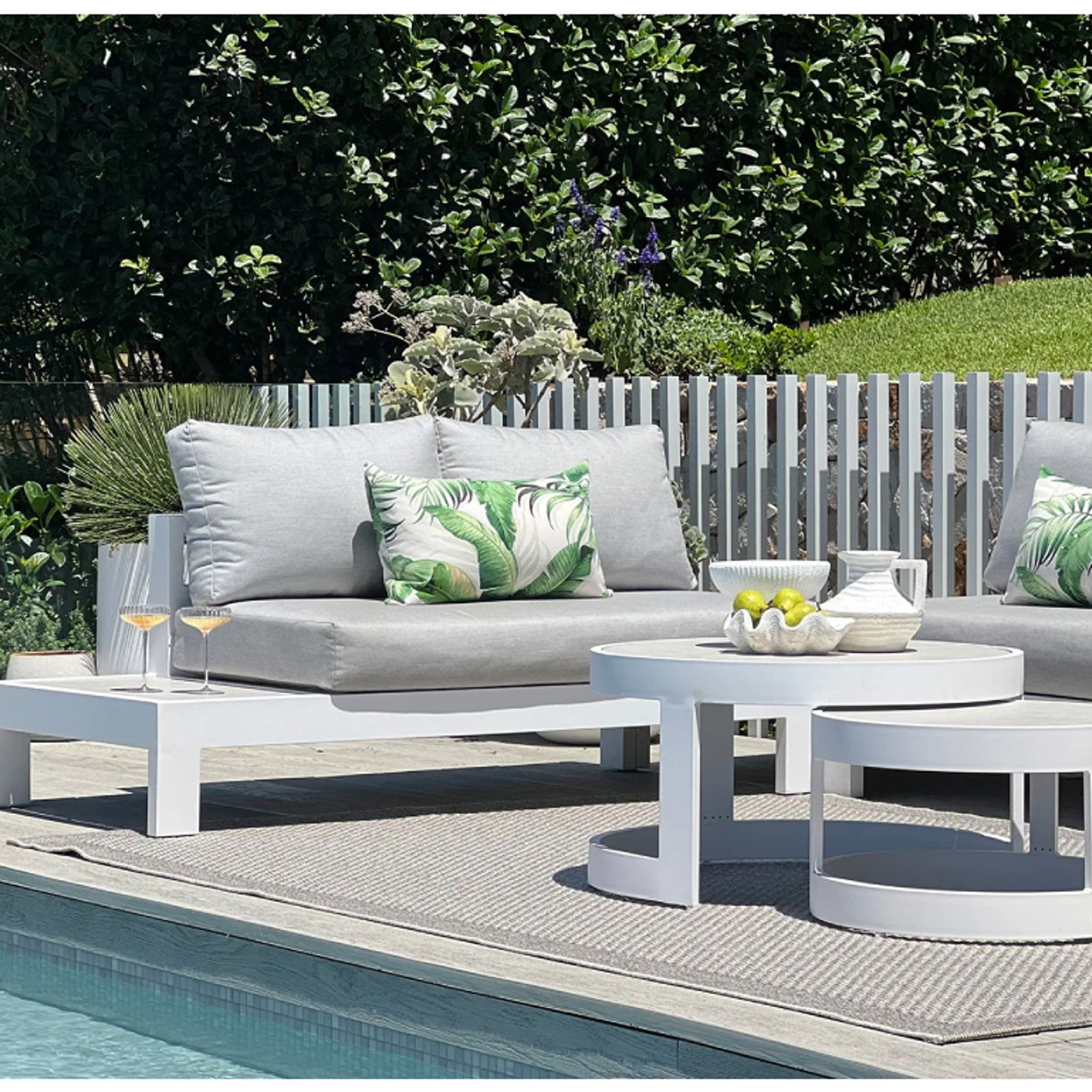 Aspen 5 Seater Outdoor Platform Lounge Setting gallery detail image