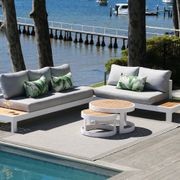 Aspen 5 Seater Outdoor Teak Platform Lounge Setting gallery detail image