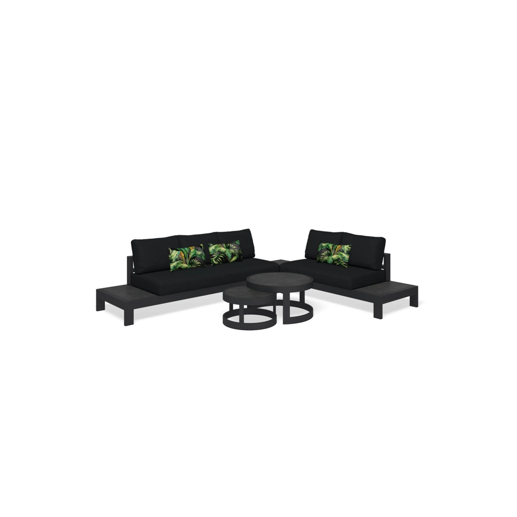 Aspen 5 Seater Outdoor Platform Lounge Setting gallery detail image