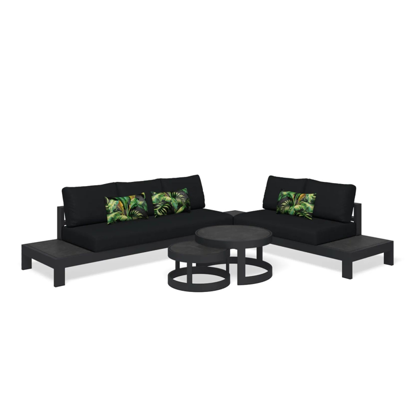 Aspen 5 Seater Outdoor Platform Lounge Setting gallery detail image