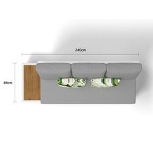 Aspen 5 Seater Outdoor Teak Platform Lounge Setting gallery detail image