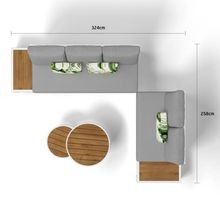 Aspen 5 Seater Outdoor Teak Platform Lounge Setting gallery detail image