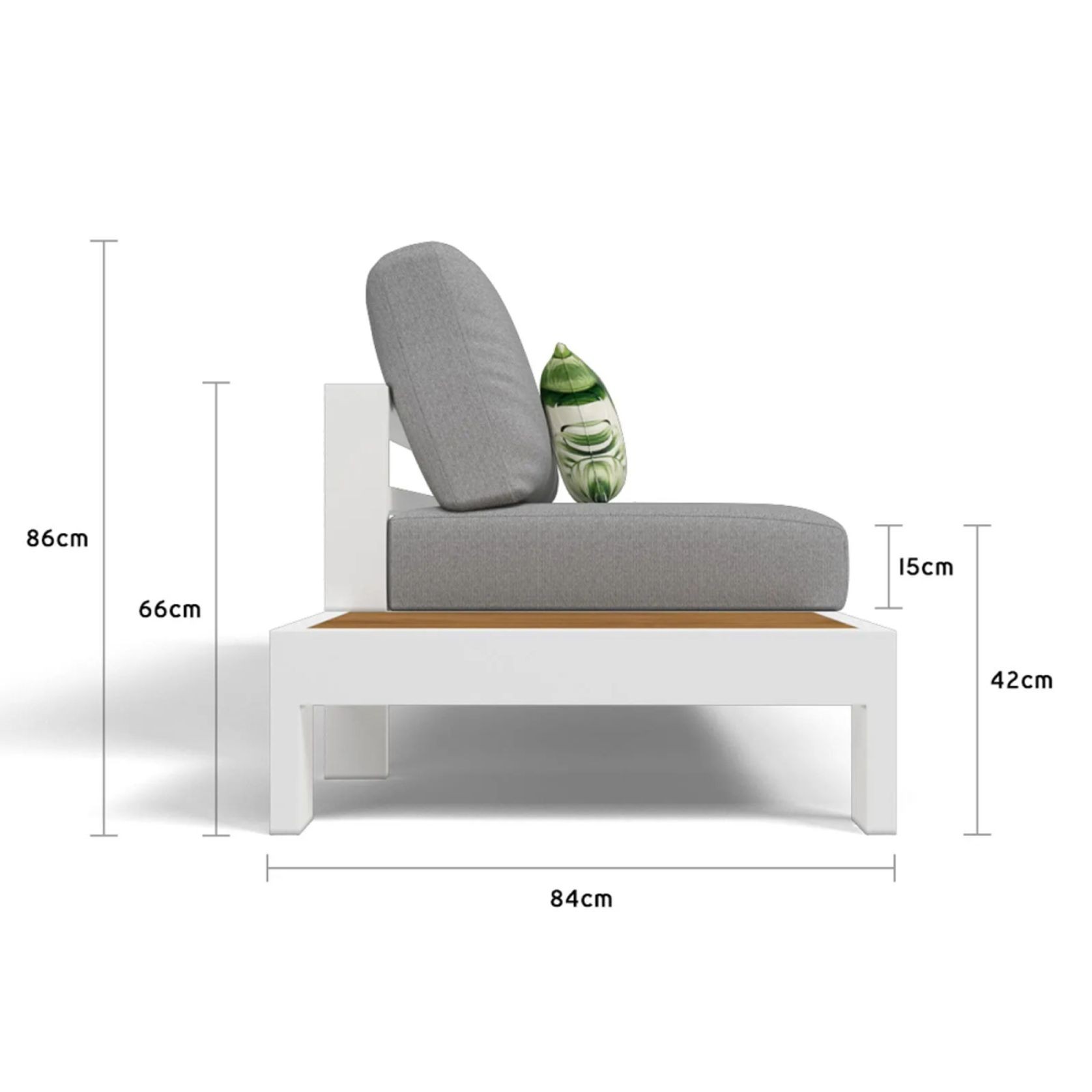 Aspen 6 Seater Outdoor Teak Platform Lounge Setting gallery detail image