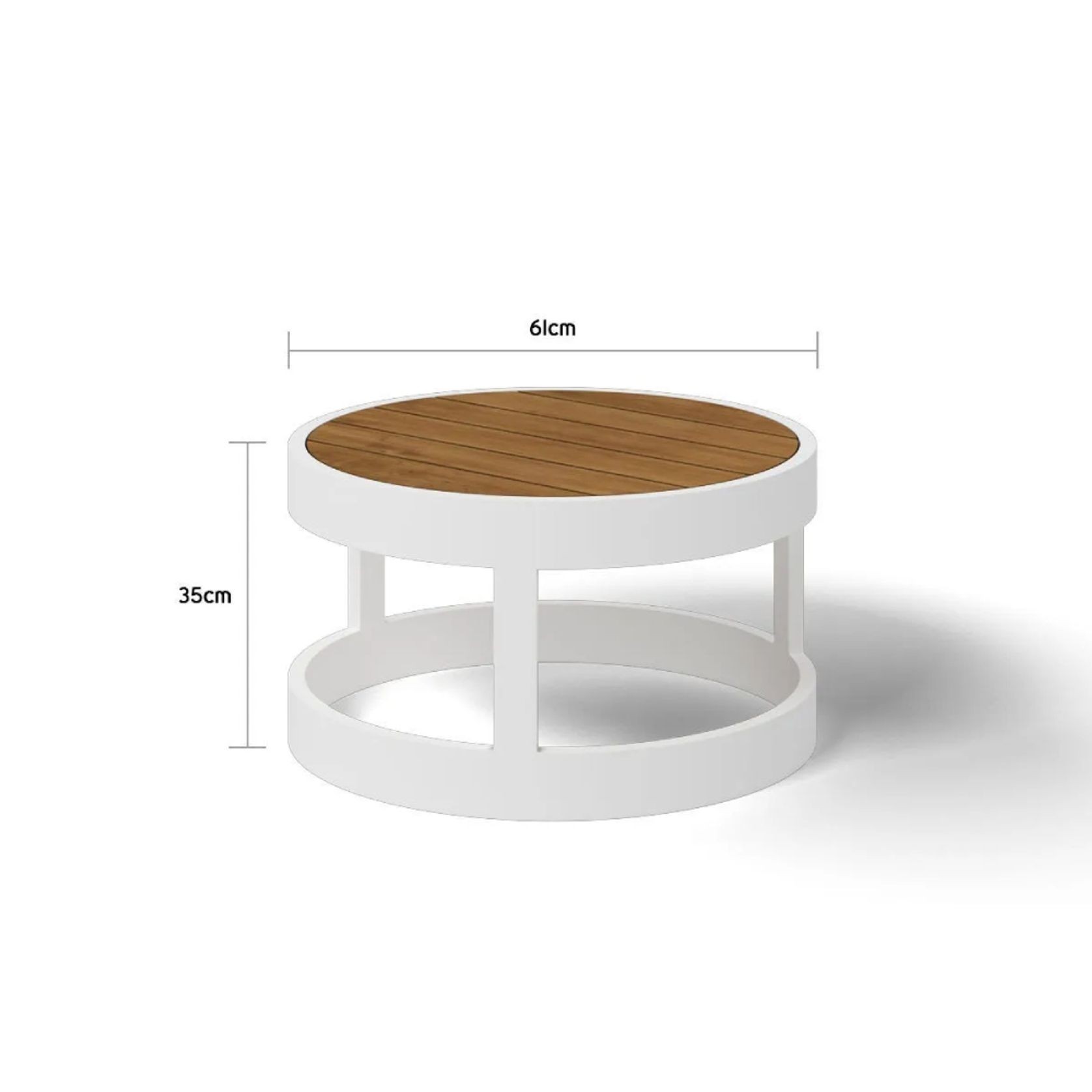 Aspen 6 Seater Outdoor Teak Platform Lounge Setting gallery detail image