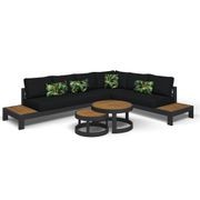 Aspen 6 Seater Outdoor Teak Platform Lounge Setting gallery detail image