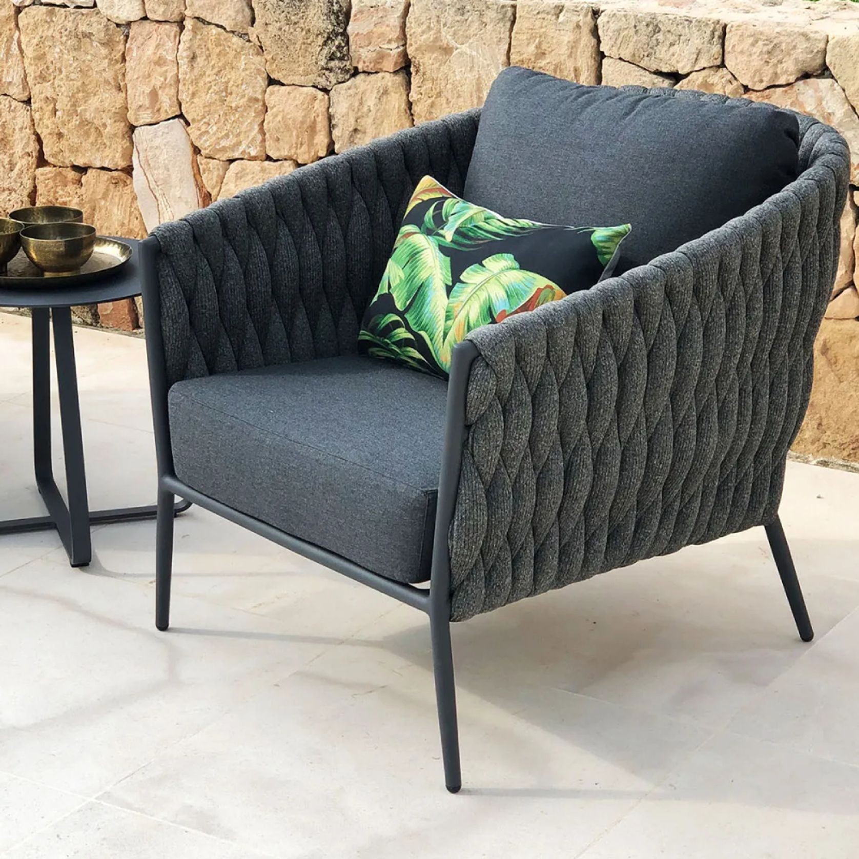 Palm Outdoor Rope Single Sofa gallery detail image