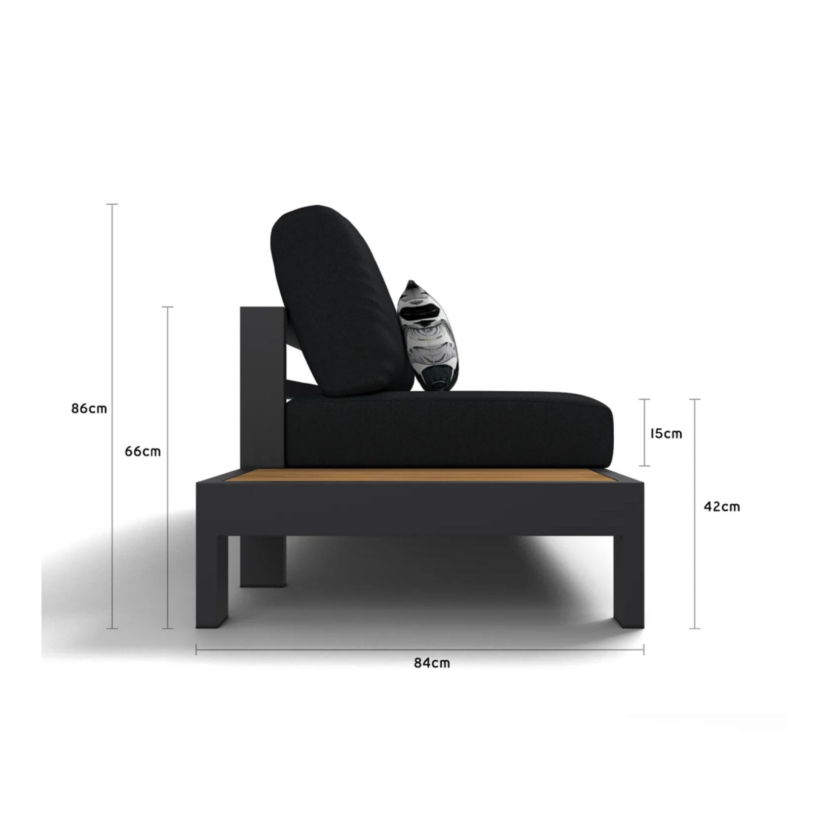 Aspen 6 Seater Outdoor Teak Platform Lounge Setting gallery detail image