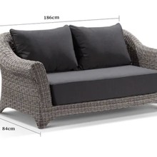 Versailles 4pc Outdoor Wicker Lounge Setting gallery detail image