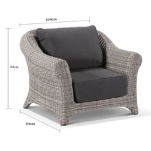 Versailles 4pc Outdoor Wicker Lounge Setting gallery detail image