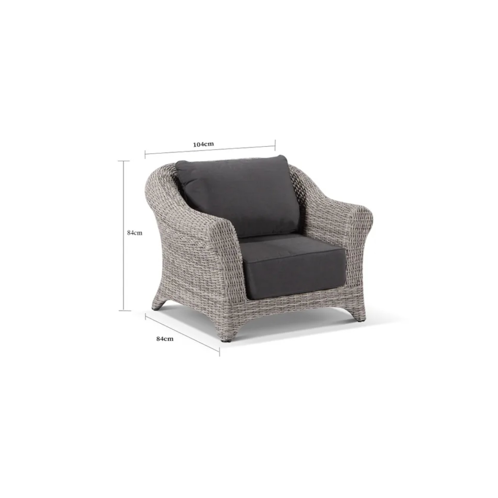 Versailles 4pc Outdoor Wicker Lounge Setting gallery detail image