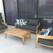 Ubud 4pc Teak Outdoor Lounge Setting gallery detail image