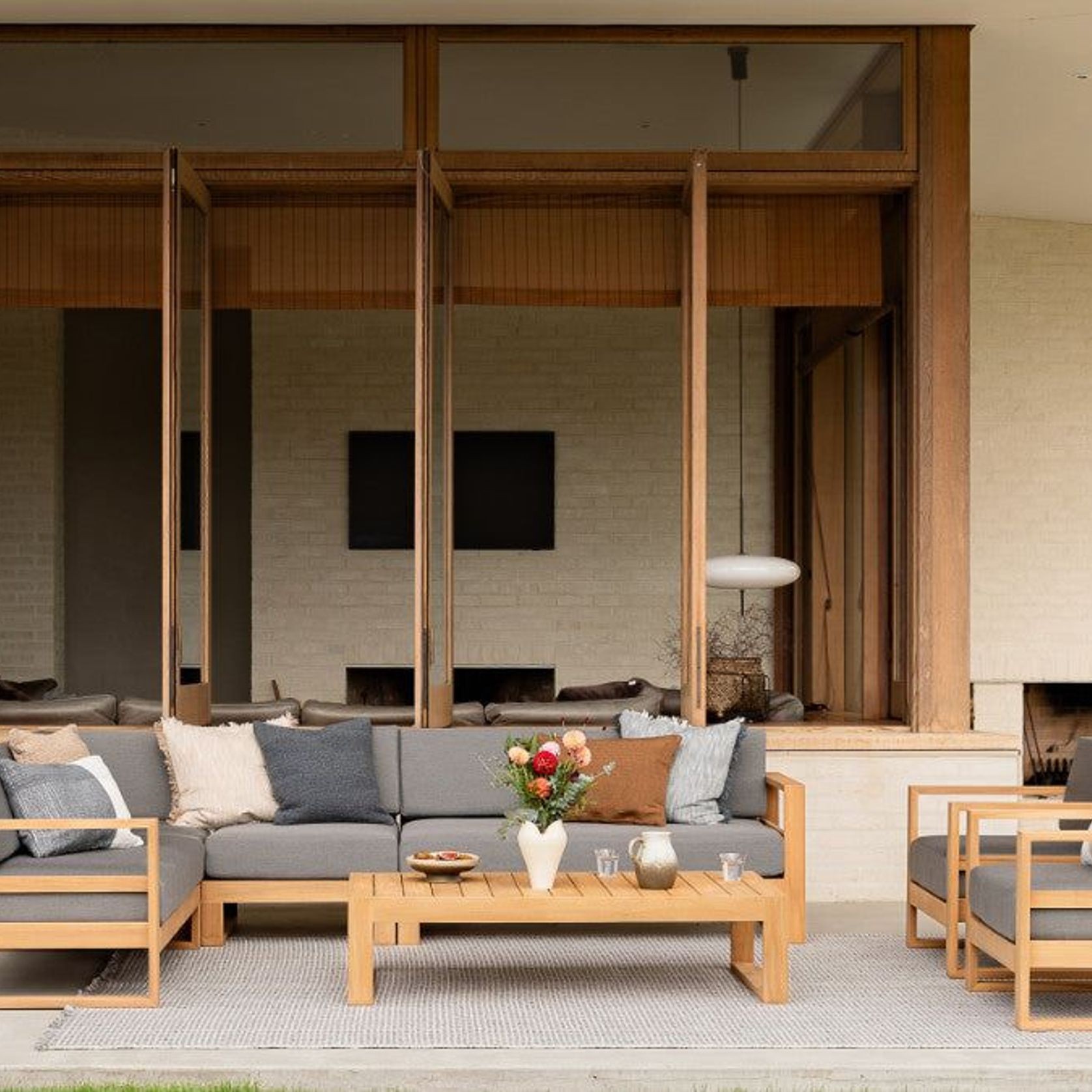 Tasman Teak Single Sofa gallery detail image