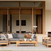 Tasman Teak Double Left Arm Section gallery detail image