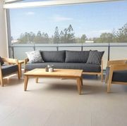 Ubud 4pc Teak Outdoor Lounge Setting gallery detail image
