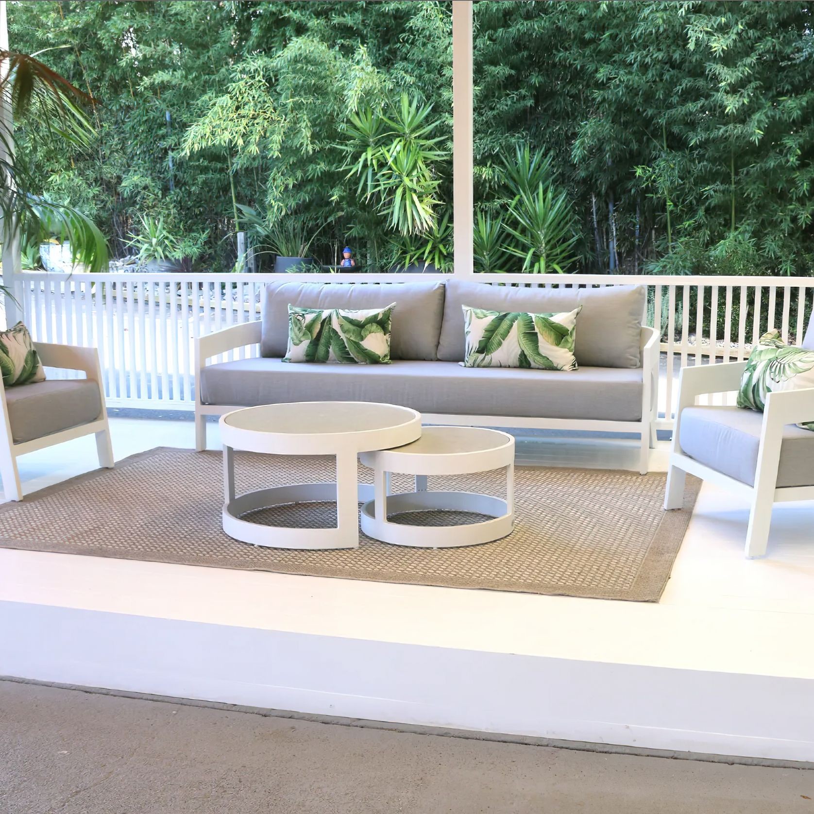 Ubud 4pc Aluminium Outdoor Lounge Setting gallery detail image