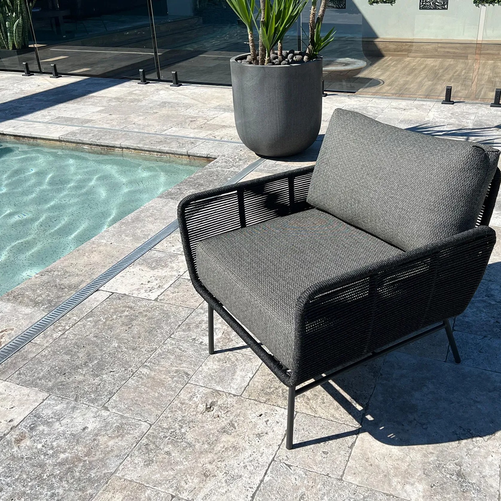 Brielle 4pc Rope Outdoor Lounge Setting gallery detail image