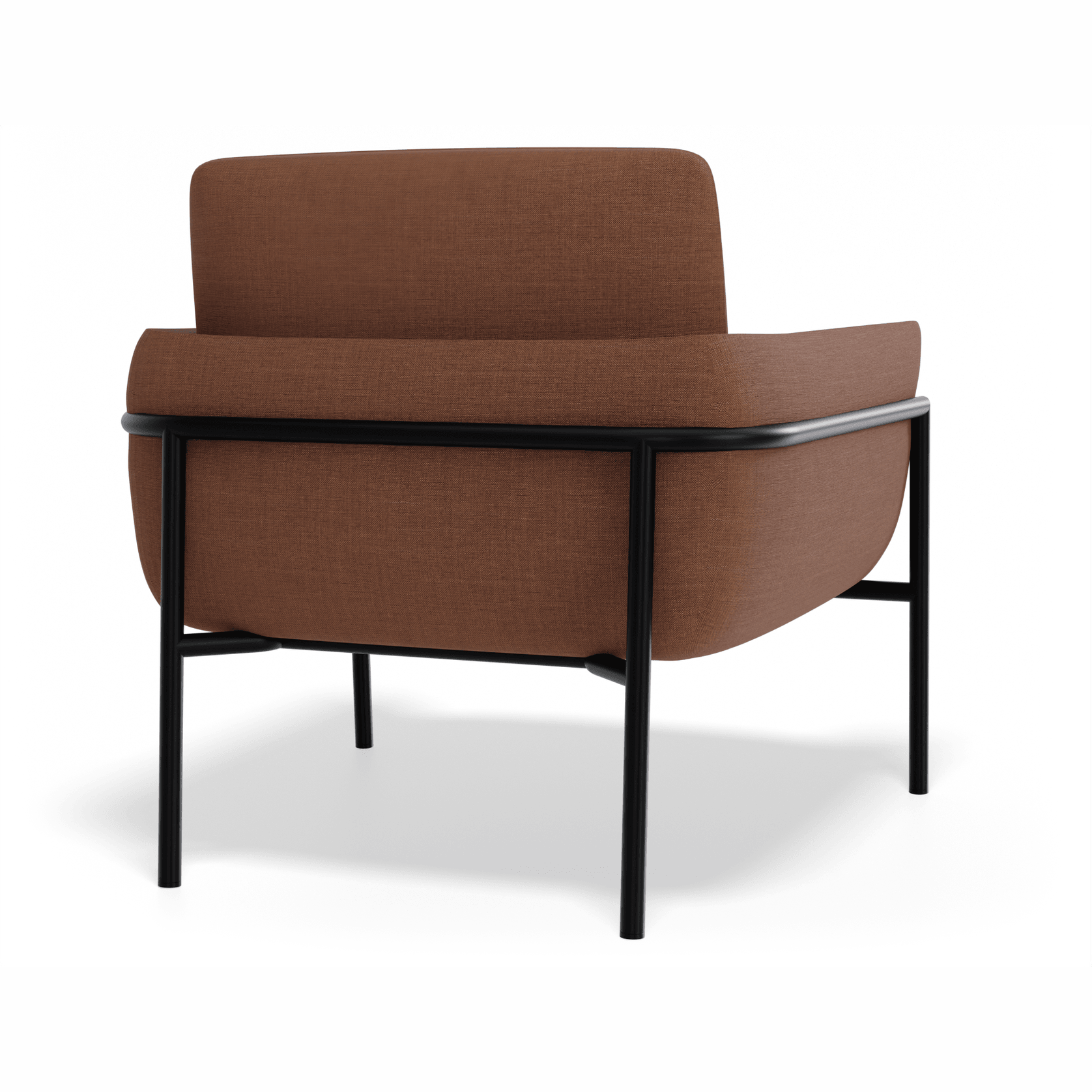 Charlie Single Seater Lounge Chair Terracotta gallery detail image