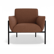 Charlie Single Seater Lounge Chair Terracotta gallery detail image
